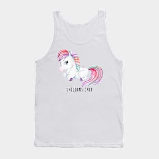 Unicorns only Tank Top